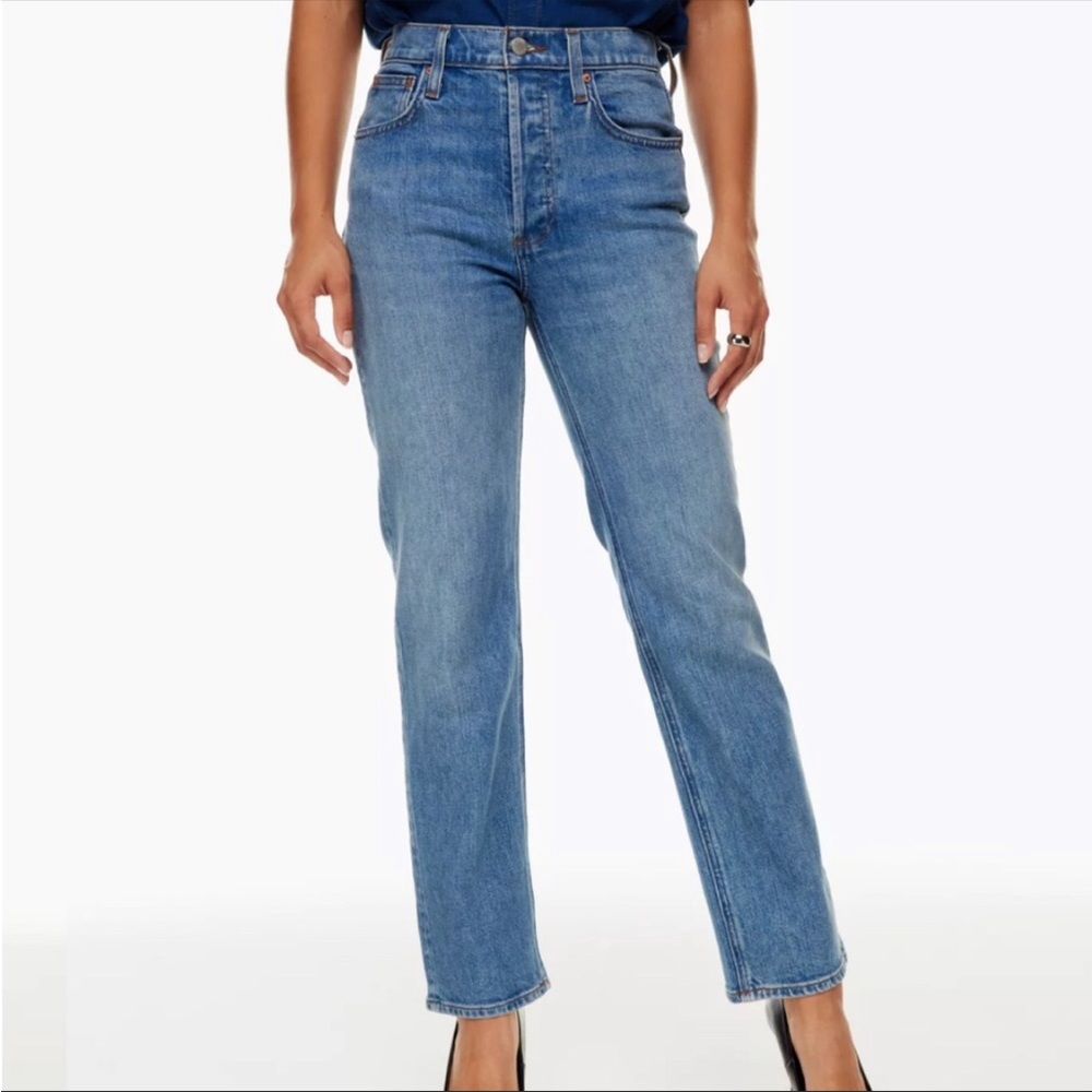 Aritzia Denim Forum The Arlo High Rise Straight Jeans Size 26